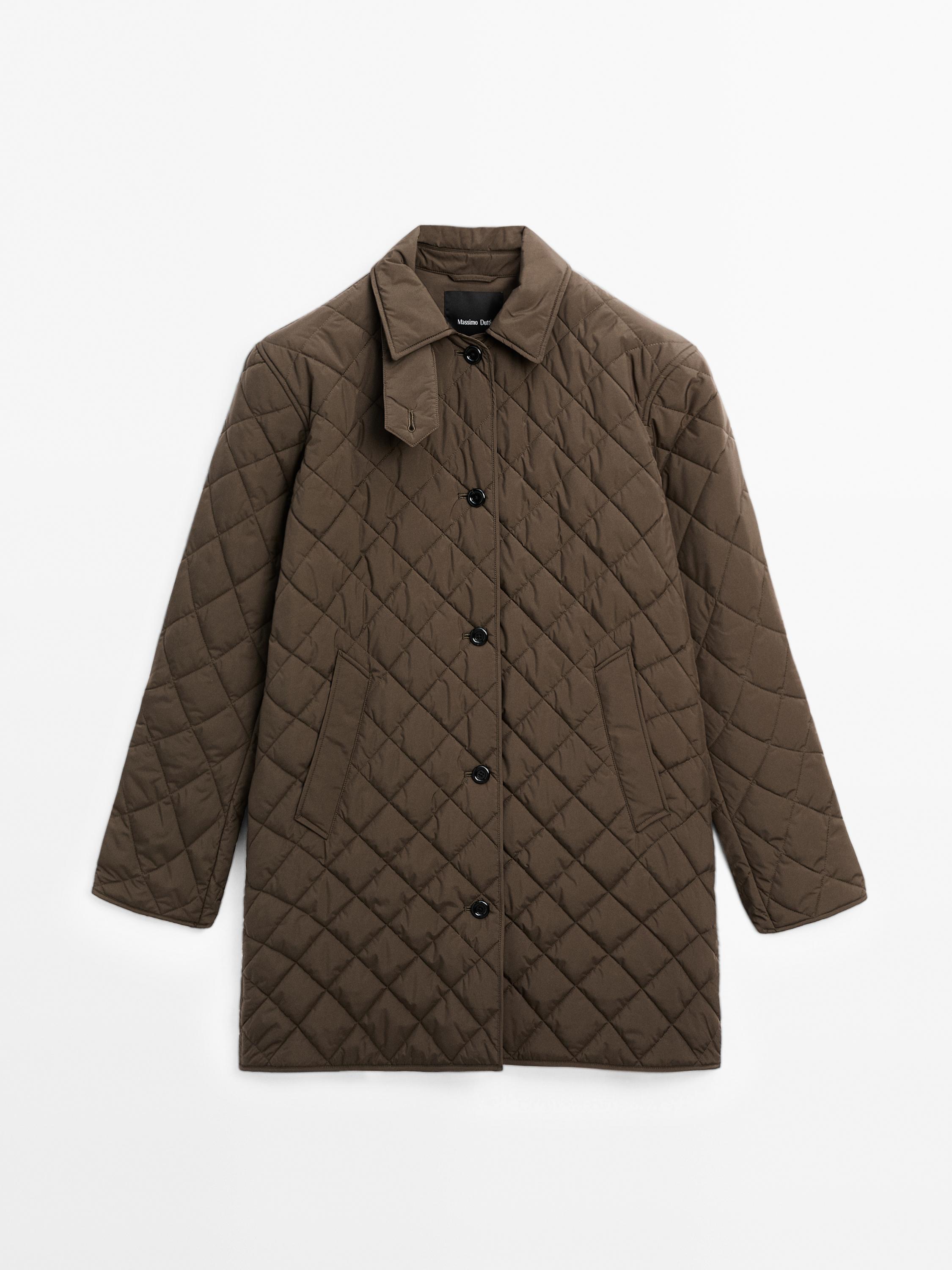 Veste longue matelassée légère et déperlante